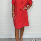 【L-4XL】✨2025 Ny tunika med knäppning Plus Size