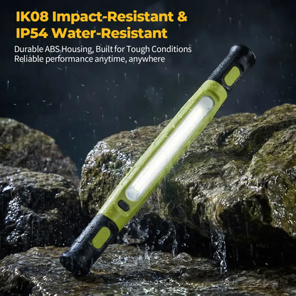 📢📢 50 % rabatt! ⏰ 3000 lm LED-arbetslampa – magnet och krok, 5200 mAh, 360° rotation och snabb Type-C-laddning 🔋✨