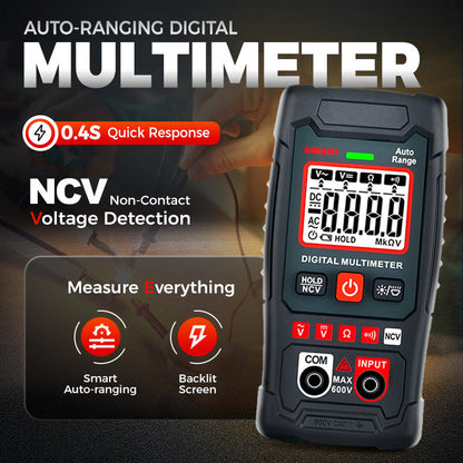🔧⚡️ Smart multimeter mot brännskador! 4000-räknare med automatisk räckvidd, handflatestort mätverktyg för nollfel ✨