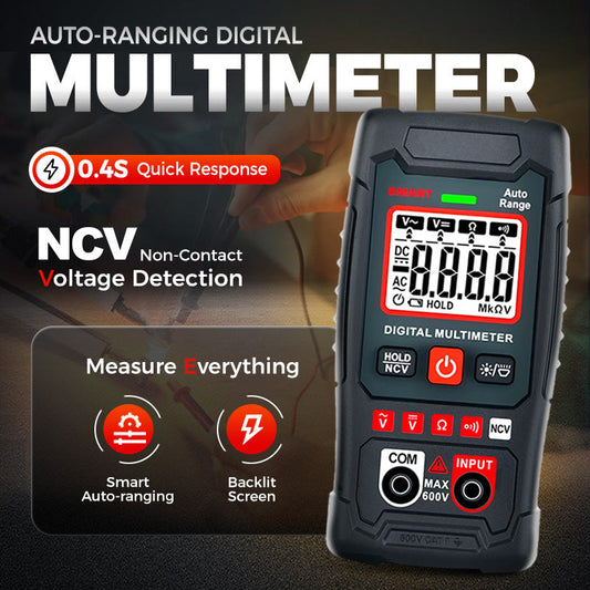 🔧⚡️ Smart multimeter mot brännskador! 4000-räknare med automatisk räckvidd, handflatestort mätverktyg för nollfel ✨