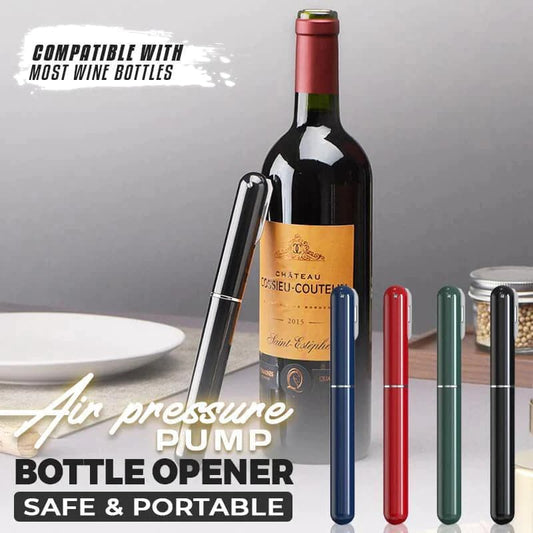 🍷 KÖP 2 FÅ 1 GRATIS! ⚡ Flasköppnare med Luftpump – Öppnar på 3 Sekunder, Stiligt Penn-Design & Inkluderar Tappkran 🔧