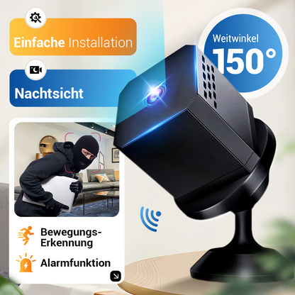 🎥 50% RABATT! ✨ Trådlös mini-övervakningskamera – Mörkerseende, 150° vidvinkel & rörelselarm 🚨