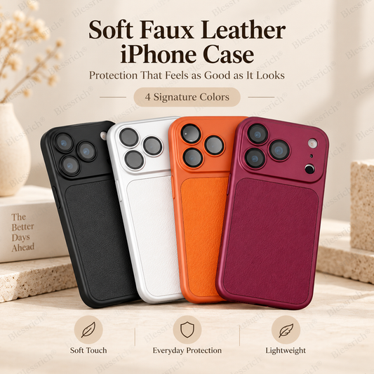 📱 50% RABATT! ✨ Mjukt mobilskal i konstläder – Flexibelt, tunt & modellanpassat ✨
