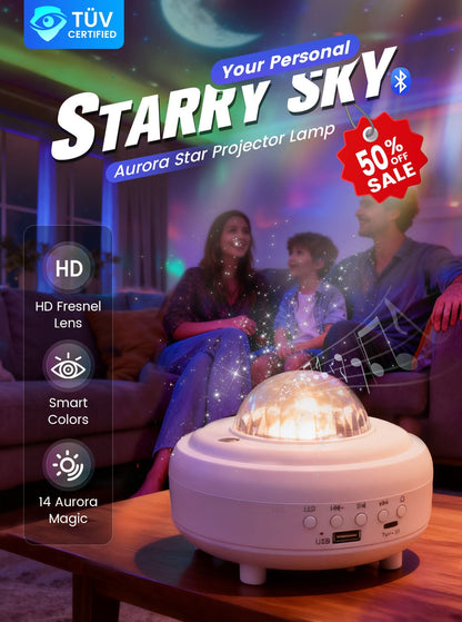 🔥50% RABATT NU! Norrskensprojektor för hemmet, njut av stjärnhimlen och auroraeffekter 🌌✨✅💥