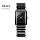 Fashion Ceramic Square Quartz Watch, klocka för par