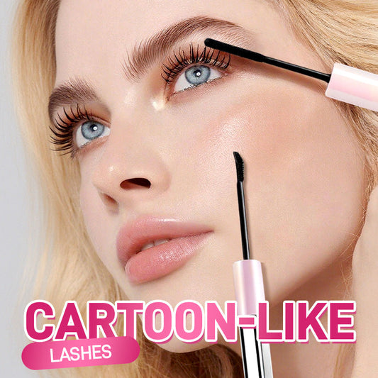 Dubbeländad vattentät förlängnings- och curlingmascara （49% rabatt）