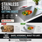 ⏳🔥LIMITED-TIME 50% OFF! ⏰Must‑Have Cooking Tool！🥩🥦Safer, Cleaner & More Convenient!💥304 Stainless Steel Cutting Board