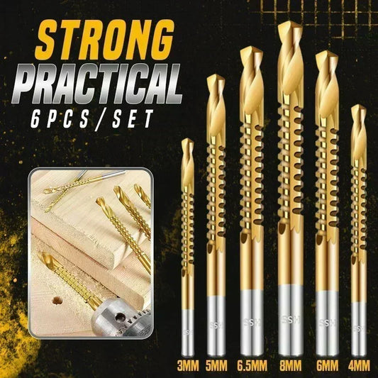 ⚙️ 50 % RABATT NU!🔩 Spiralborrsats i titanbelagt snabbstål – Passar för flera material ✨