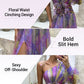 🌸Vårens specialerbjudanden💐Multicolor asymmetrisk festklänning med blomdetaljer