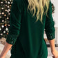 🎁 SISTA DAGSREA-49% RABATT 🎁 Sequin Loose Smocked Fake tvådelad topp