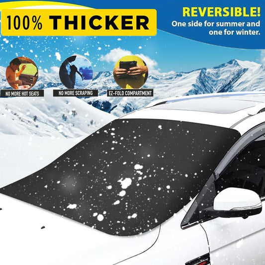 ❄️ 50% RABATT! ✨ Magnetiskt Snö- & Isskydd för Bilens Vindruta – Vinterisolerat Vindruteskydd mot Frost & Snö 🚗