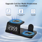 ⚡🔋 -50%! 🕐 Trådlös Snabbladdningsstation 7-i-1 med Klocka – 15W Laddning, Flera Enheter & Adaptiv Belysning