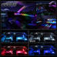 ✨ 50% RABATT! ✨ LED-stämningsbelysning för Bilens Interiör – Ultratunn Ljusslinga för Instrumentbräda & Bildörrar (USB) 🚗💡