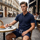 🔥50% RABATT NU! 🔥 Sommarset för män bestående av en polotröja och shorts