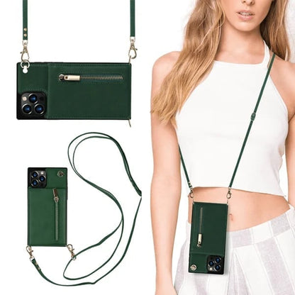 (🔥Hot Sale 2024) Crossbody-plånbok för iPhone med korthållare