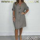 【L-4XL】✨2025 Ny tunika med knäppning Plus Size