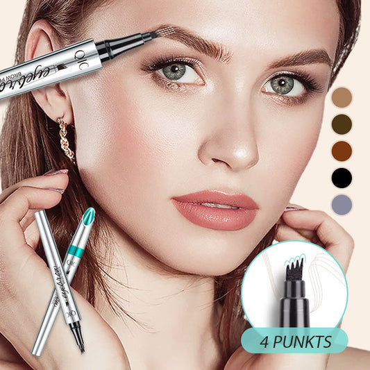 3D Vattentät Microblading Ögonbrynspenna 4 Gaffelspets Tatueringspenna (🔥köp 1 få 1 gratis)