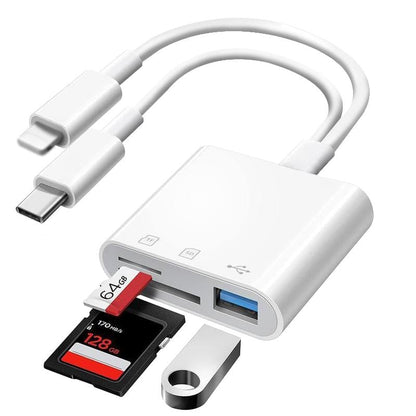 💥SD/TF/USB-kortläsare för snabb filöverföring mellan enheter