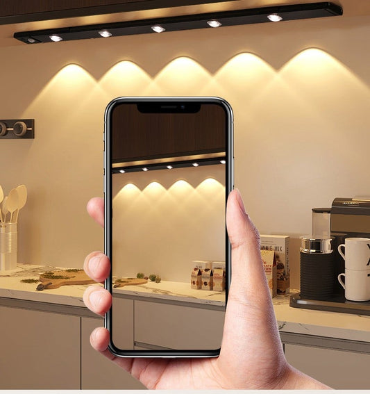 💡 50% RABATT! ✨ Trådlös LED-Belysning med Rörelsevakt & Magnetfäste – 3 Ljuslägen & USB-Uppladdningsbar för Skåp & Kök 🛡️
