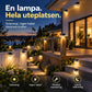 ☀️ Solcellsdriven LED-vägglampa för takränna | Dekorativ belysning för utomhusbruk