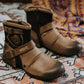 🌈【Fri frakt】 - Western läderstövlar i cowboystil för män🔥
