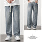 Ny produktlansering-Löst sittande raka jeans för män