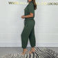 🌷2025 Ny försäljning🌷Kvinnors kortärmade utility jumpsuit