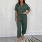 🌷2025 Ny försäljning🌷Kvinnors kortärmade utility jumpsuit