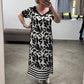 Nya sommarklänningar - Off-Shoulder V-Neck Fashionable Breathable Dress