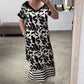 Nya sommarklänningar - Off-Shoulder V-Neck Fashionable Breathable Dress