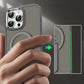 Magnetisk Fällbart Stativ Stötsäker Telefonfodral för iPhone 15-11 Serien