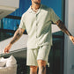 ✨Hot Sale 50% rabatt✨Trendigt casual set med kortärmad skjorta och shorts för män