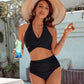 🩱Varm försäljning 49% RABATT👙Baddräkter med Magkontroll Blygsamma Högmidjade Bikini Set