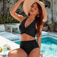 🩱Varm försäljning 49% RABATT👙Baddräkter med Magkontroll Blygsamma Högmidjade Bikini Set