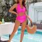 🩱Varm försäljning 49% RABATT👙Baddräkter med Magkontroll Blygsamma Högmidjade Bikini Set
