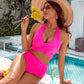 🩱Varm försäljning 49% RABATT👙Baddräkter med Magkontroll Blygsamma Högmidjade Bikini Set