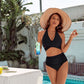 🩱Varm försäljning 49% RABATT👙Baddräkter med Magkontroll Blygsamma Högmidjade Bikini Set