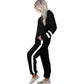 2-delad Crewneck Color-Block Sweatsuit för kvinnor