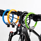 Bärbart stöldskyddslås i stålkabel för cykel, ringformat