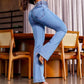 🔥Utsvängda stretchjeans med hög midja