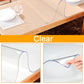 ✨🏡 Tjockt transparent bordsunderlägg i PVC – stilrent, praktiskt och perfekt för att skydda bordets yta 🍽️💎