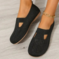 🔥Kvinnor Walking Bekväma Andas Knit Flats Skor