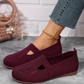 🔥Kvinnor Walking Bekväma Andas Knit Flats Skor