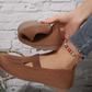 🔥Kvinnor Walking Bekväma Andas Knit Flats Skor