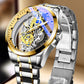 ⌚ 50% RABATT! ✨ Lyxig Skeleton Herrklocka med synligt urverk & tourbillon-effekt – Vattentät & självlysande 🌟