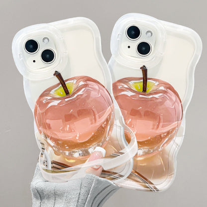 🔥 Hetrea rea -40% RABATT 💕 Genomskinligt iPhone-fodral med äppelmönster