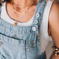 🌸2025 Nytt mode🌸 Denim-jumpsuit med vintageblommigt tryck