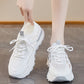 Dammode ihåliga sneakers med snörning i mesh
