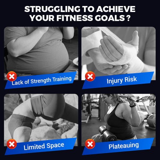 Motståndsband i naturlatex med 3 motståndsnivåer