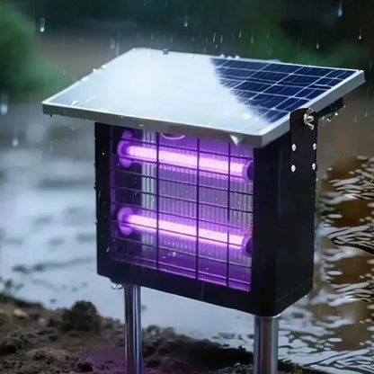 🦟 50 % RABATT NU! ☀️ Kraftfull solcellsdriven insektsdödare på 3500 V – för inomhus- och utomhusbruk, vattentät och kemikaliefri för effektivt skydd 🏠